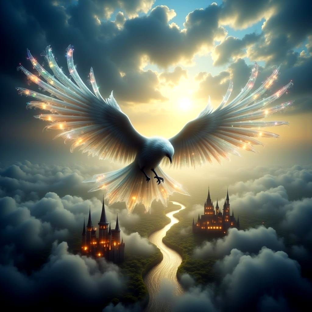 Ethereal Kingdom Soars with Hope and Majesty