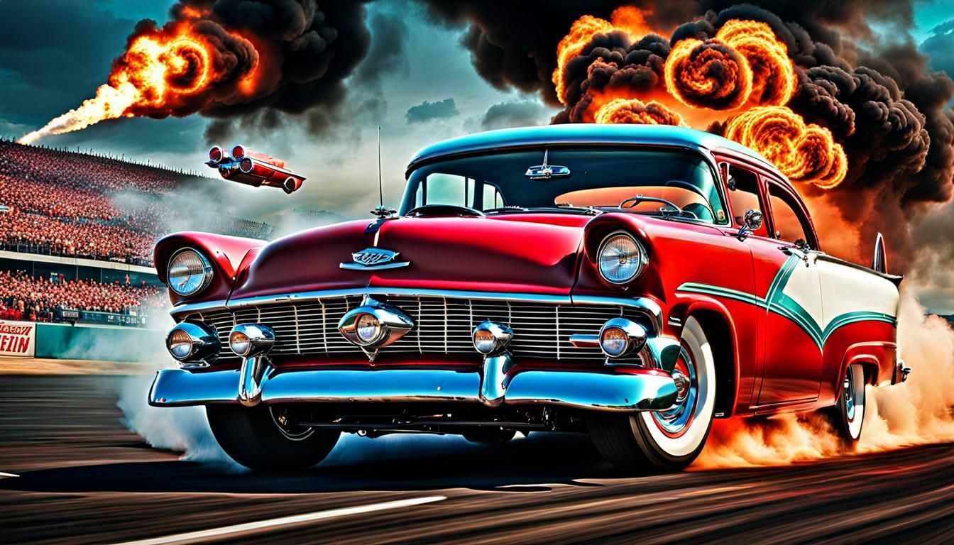 Epic Drag Race: 1956 Ford vs 1957 Chevy
