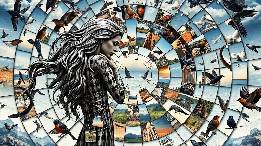 Surreal Fragmented Sculpture in Bio Art Style