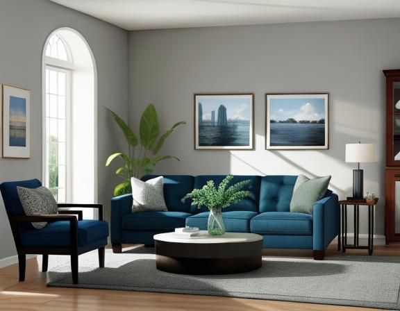 Photorealistic Miniature People in Oversized Furniture