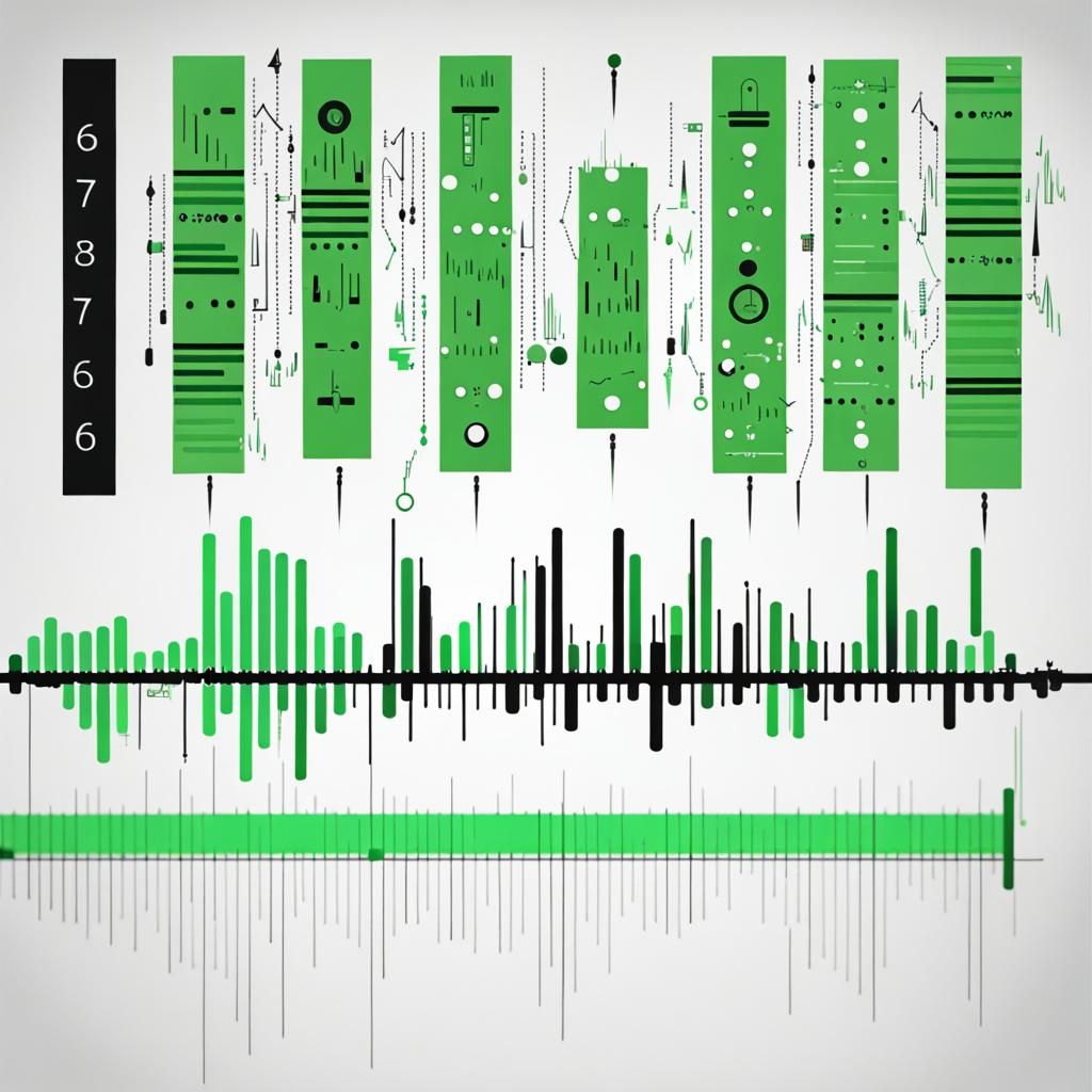 Progress in Morse Code: A Green Glyph Timeline