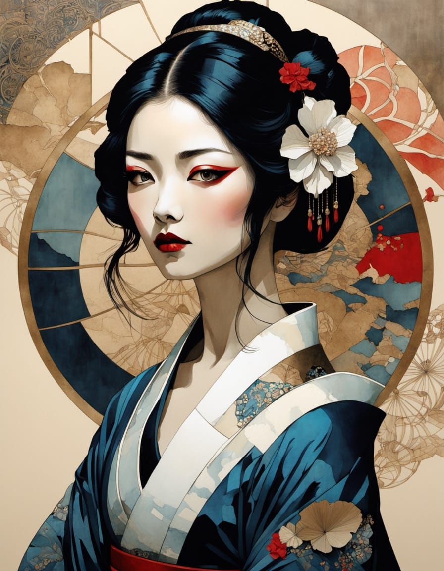 geisha, Aubrey Beardsley, Byam Shaw, Ayako Ishiguro, Bridget...