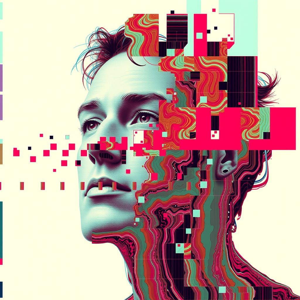 Surreal Disintegration: Corrupted Portrait in Visual Interfe...