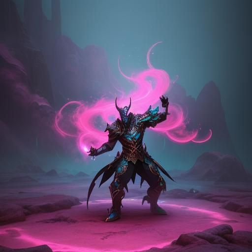 Fantasy Dance Floor with Neon Lights