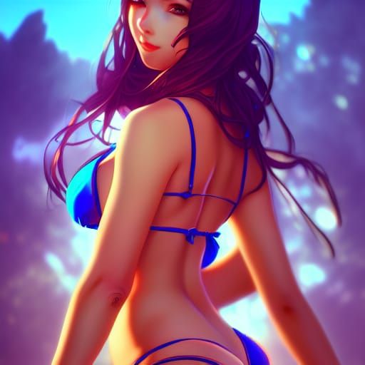 Anime Girl Portrait in 8k Resolution