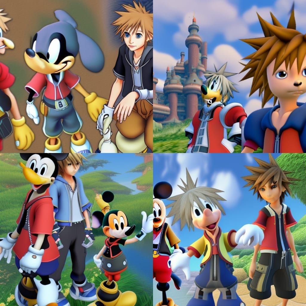 Miyazaki Style Kingdom Hearts Trio