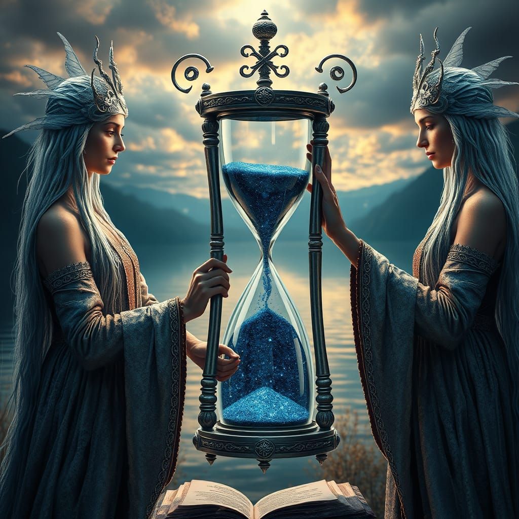 Slavic Goddesses of Fate by the Lake