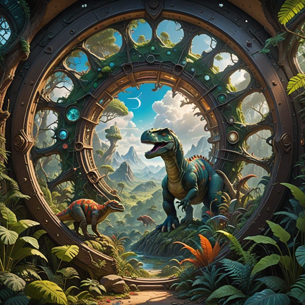 Cosmic Time Portal Connects Ancient Past to Futuristic Futur...