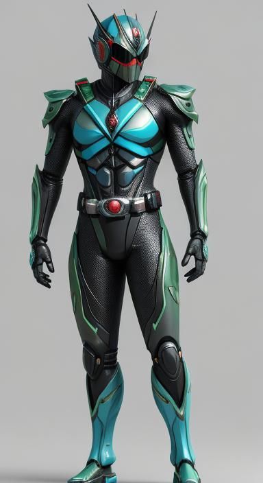 Anime-Style 3D Kamen Rider Art