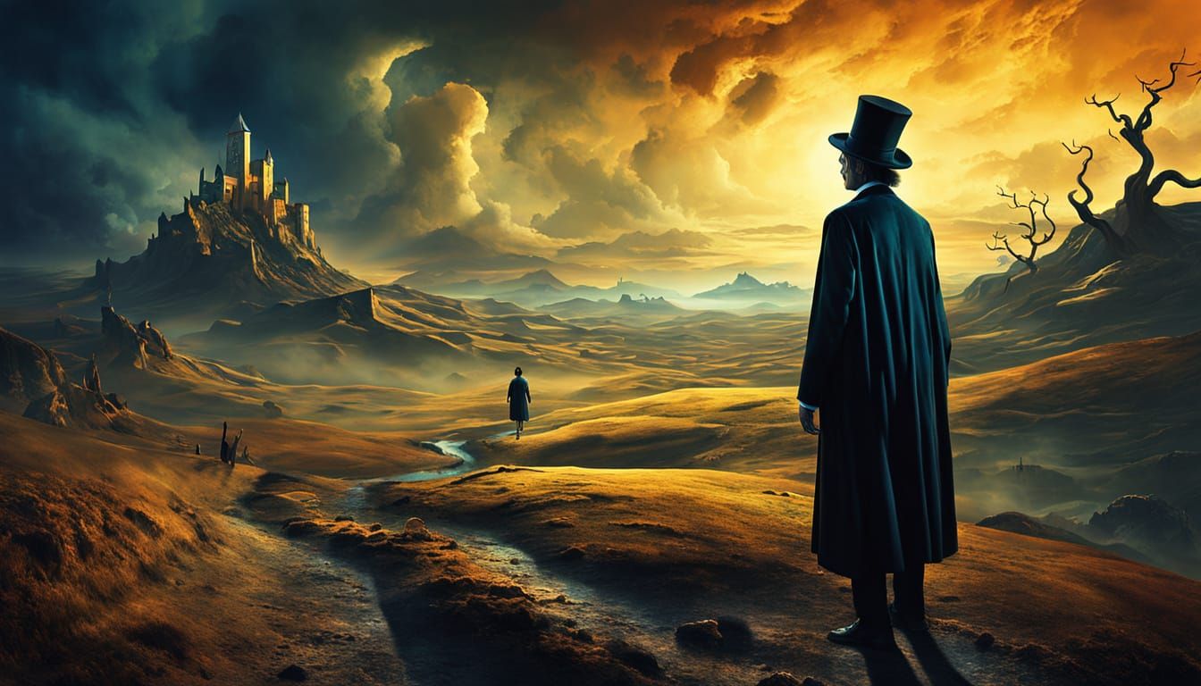 Surreal Haunting Landscape Inspired by Salvador Dali