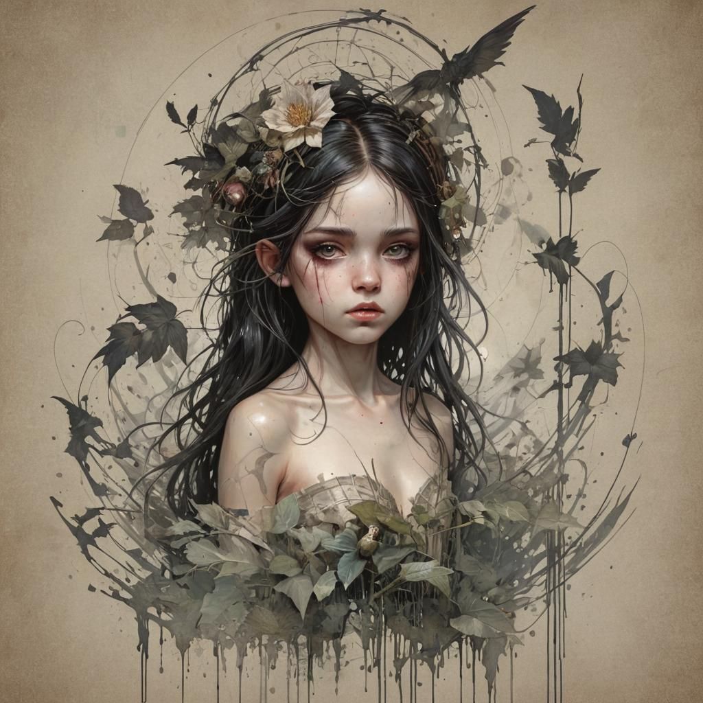 Grimdark Fantasy Art in a Gothic Style