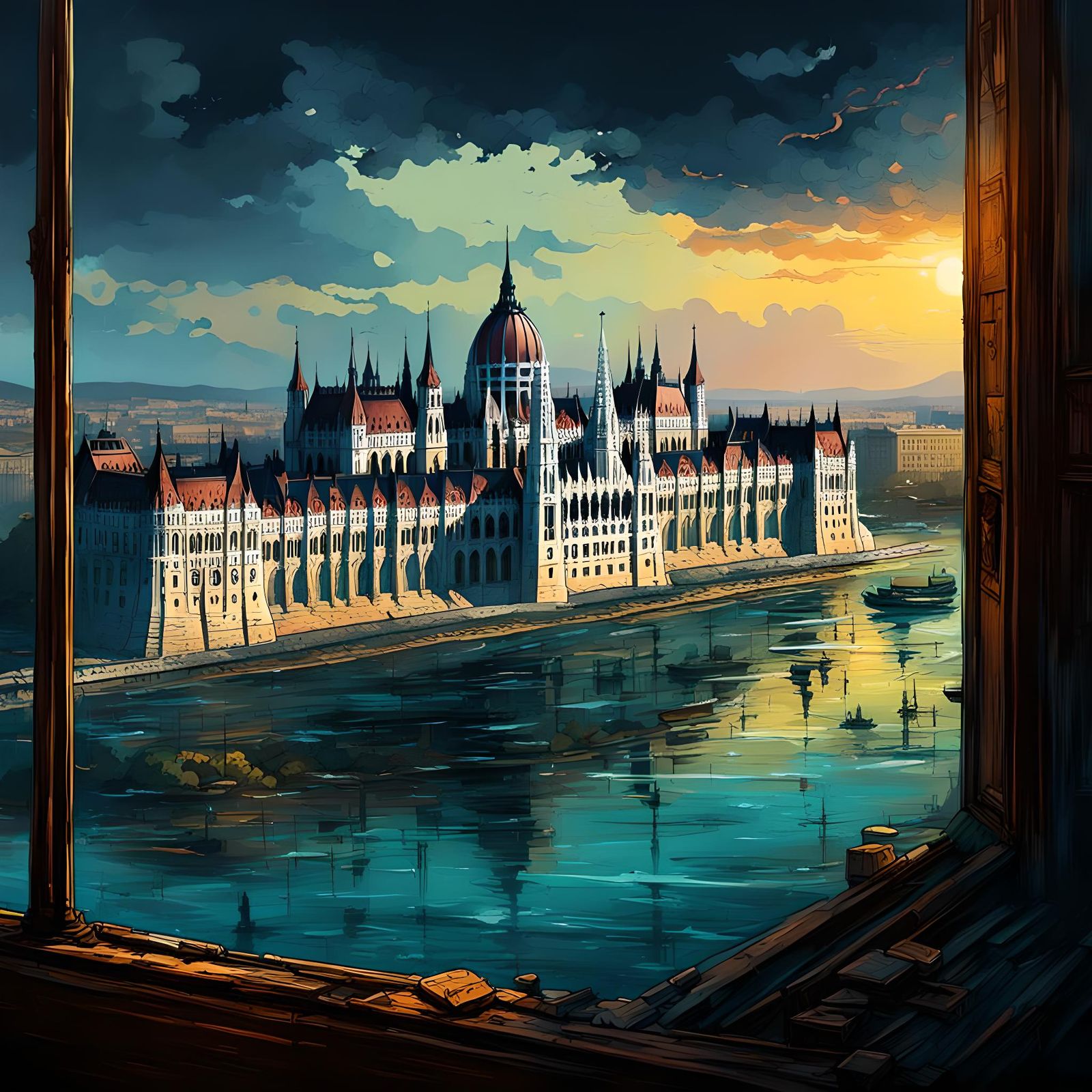 Post-Apocalyptic Budapest Parliament Concept Art