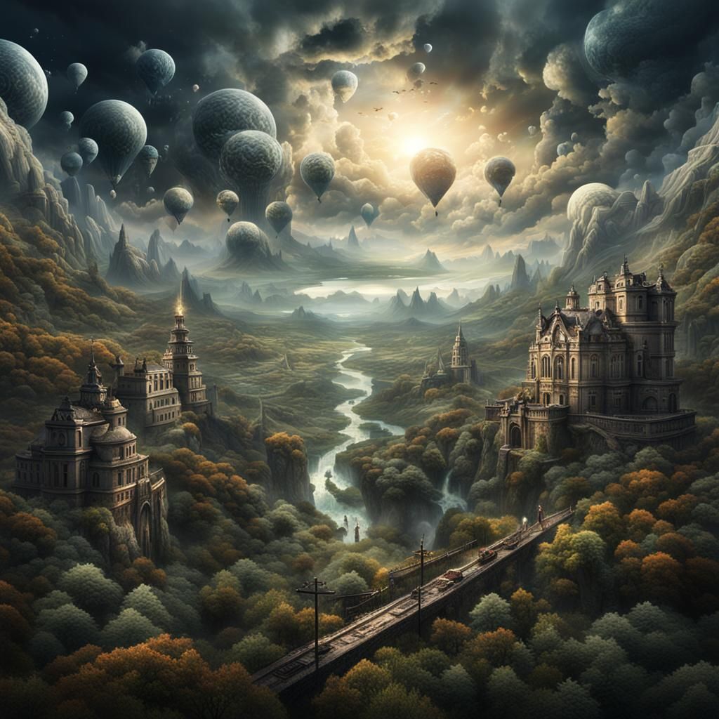 Dramatic Digital Painting: The Nature of Reality
