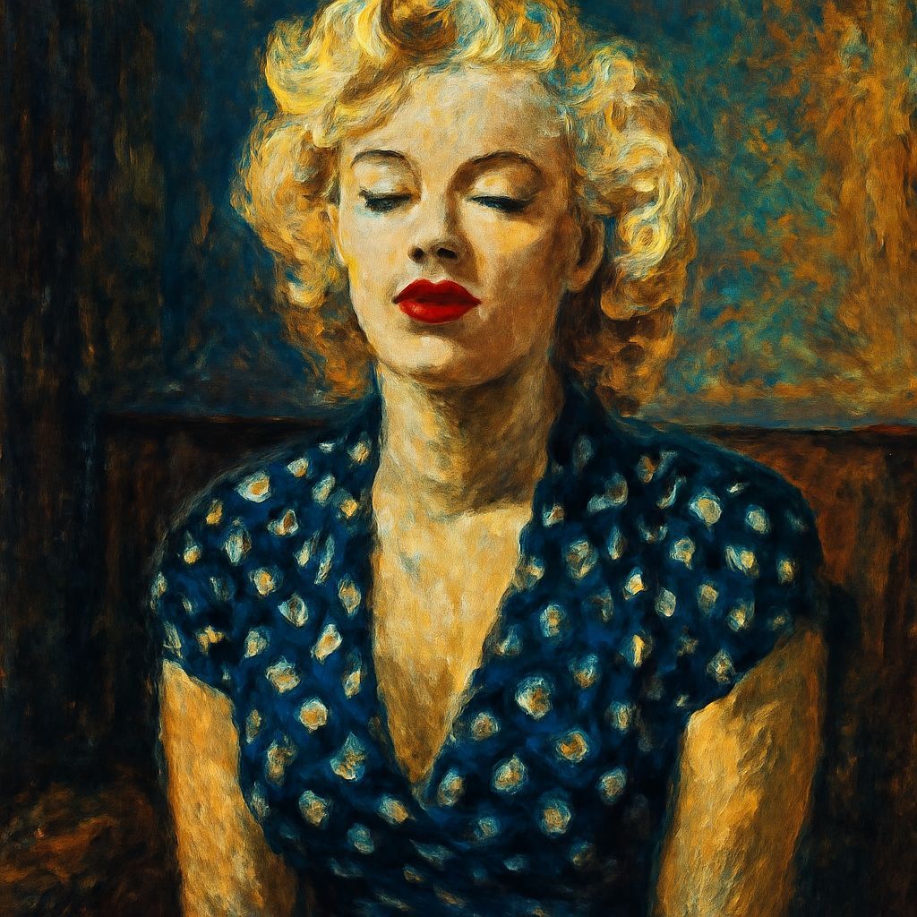 Marilyn Monroe in Neo-Impressionist Polka Dots