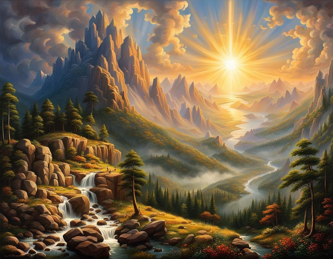 Majestic Scene of Divine Victory