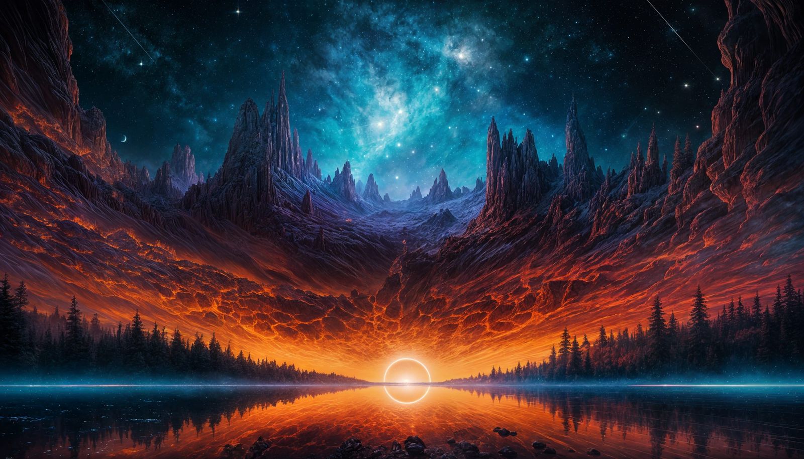 Intricate Painted Portrait with Volumetric Lighting