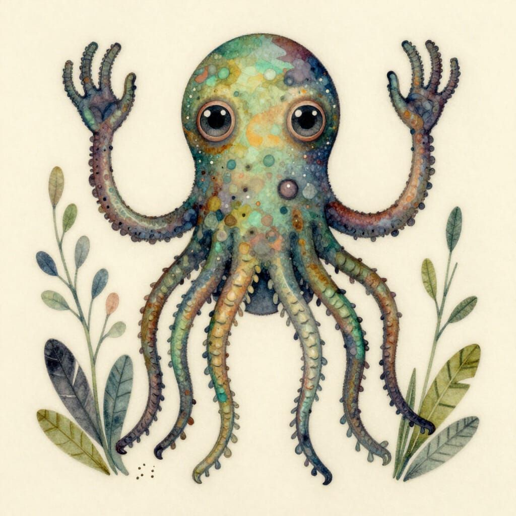 Medusa with Snakes in Art Nouveau Style