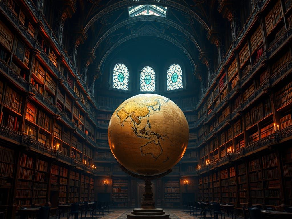 Ethereal Sanctuary of Ancient Knowledge and Wonder