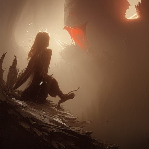 Sinister End of Love Digital Painting