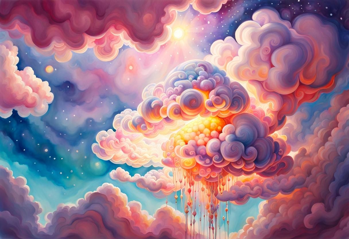 Marshmallow clouds