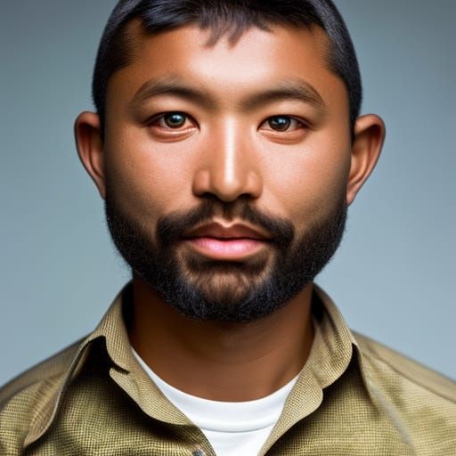 Stained Glass Swan Close-Up Portrait