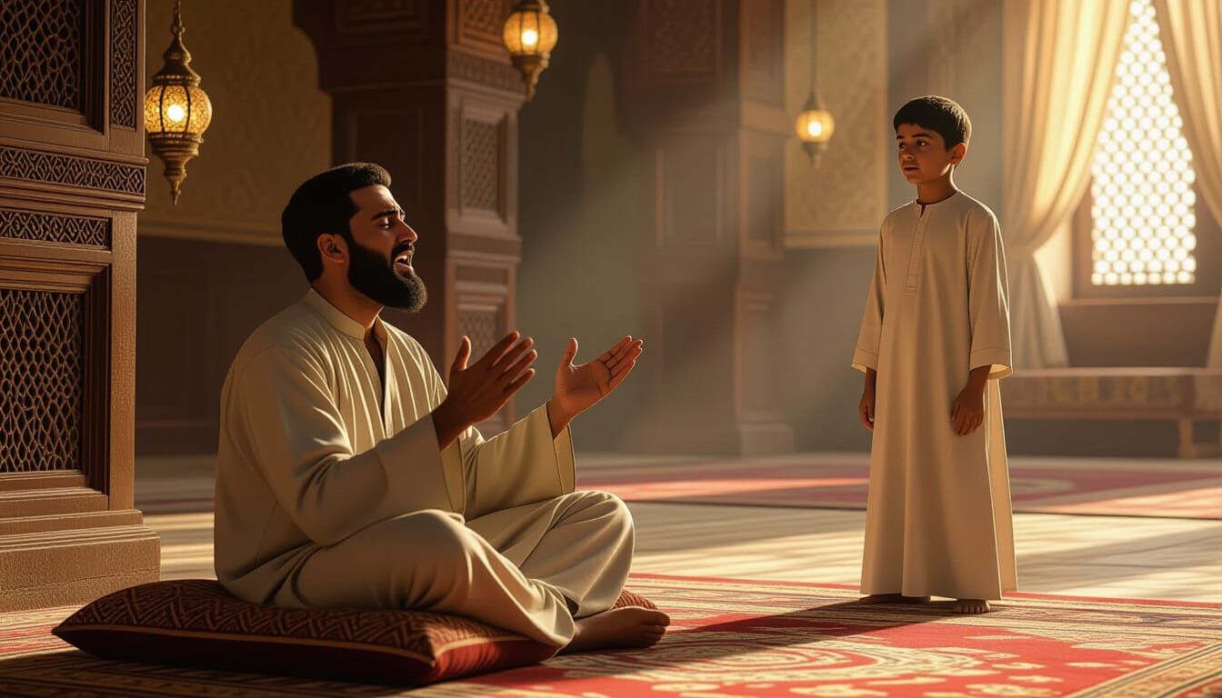 Sheikh Ali Cries Out in Ancient Islamic Palace