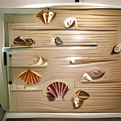 Seashell-Inspired Walk-In Wardrobe Template