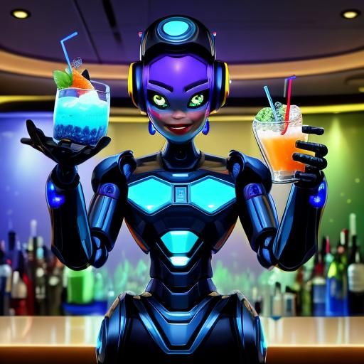 Robot Bartender: Cocktail Art in Motion
