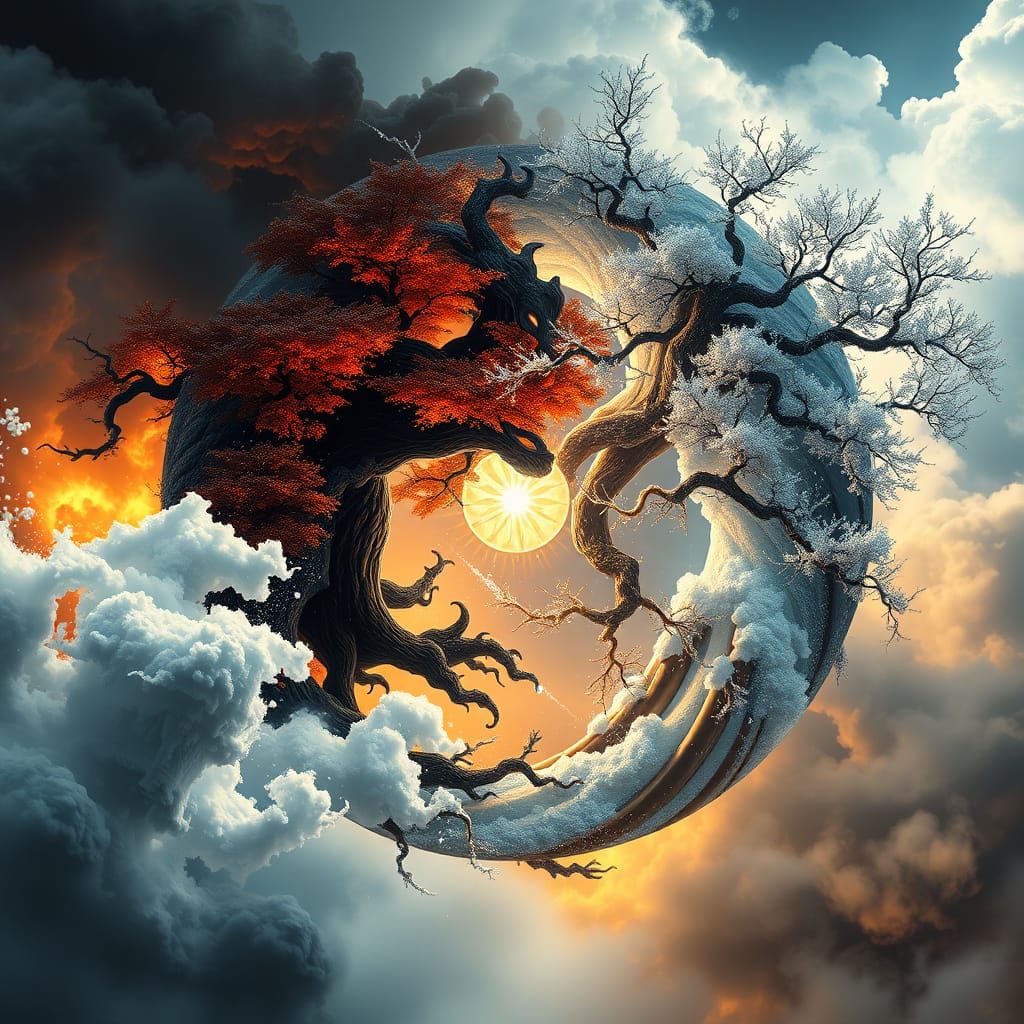 Epic Cinematic Seasons in Ying Yang Harmony