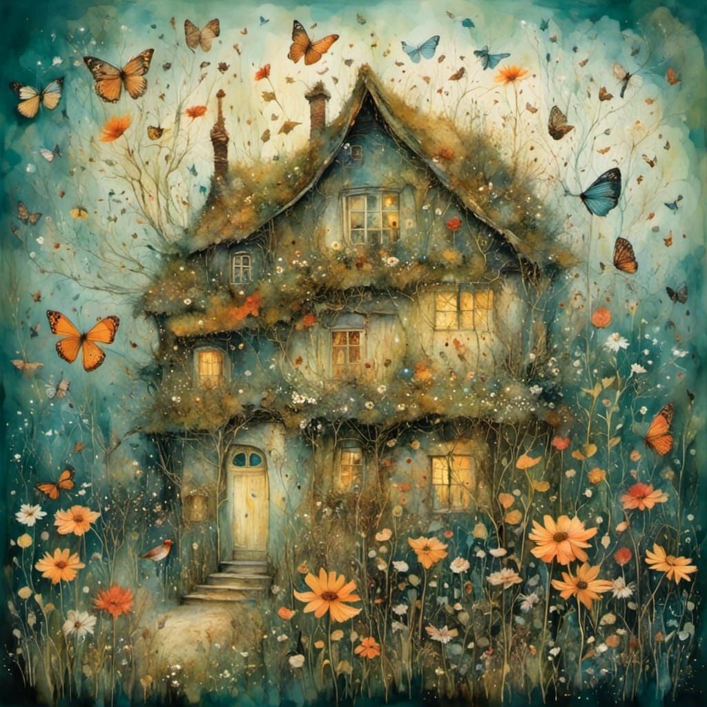 Intricate Home Scene in Expressive Style