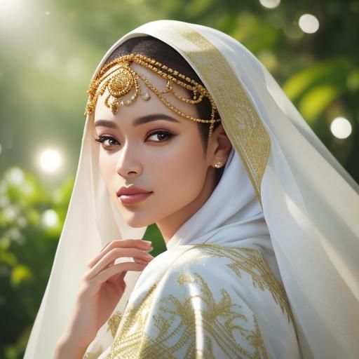 Aïdi Dog Portrait in Traditional Dress