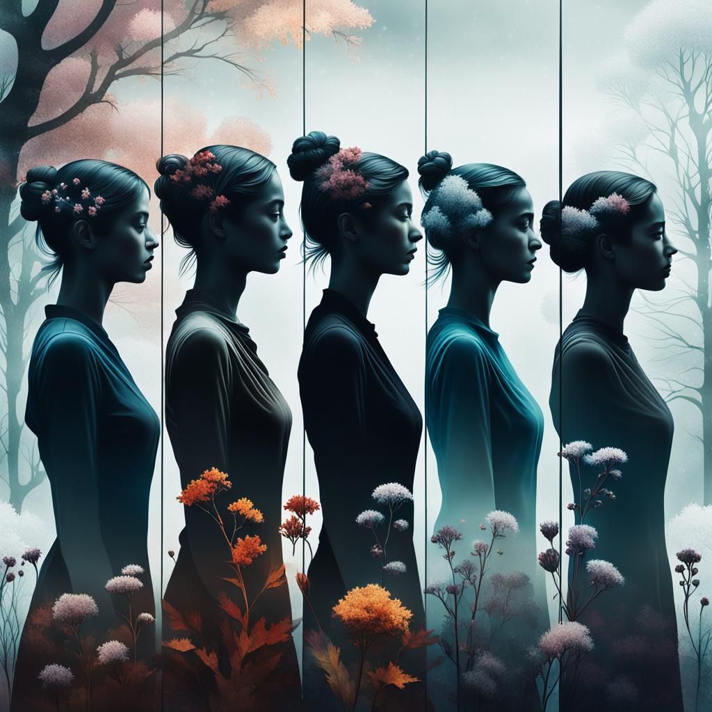 Ephemeral Silhouettes in Timeless Glitchcore