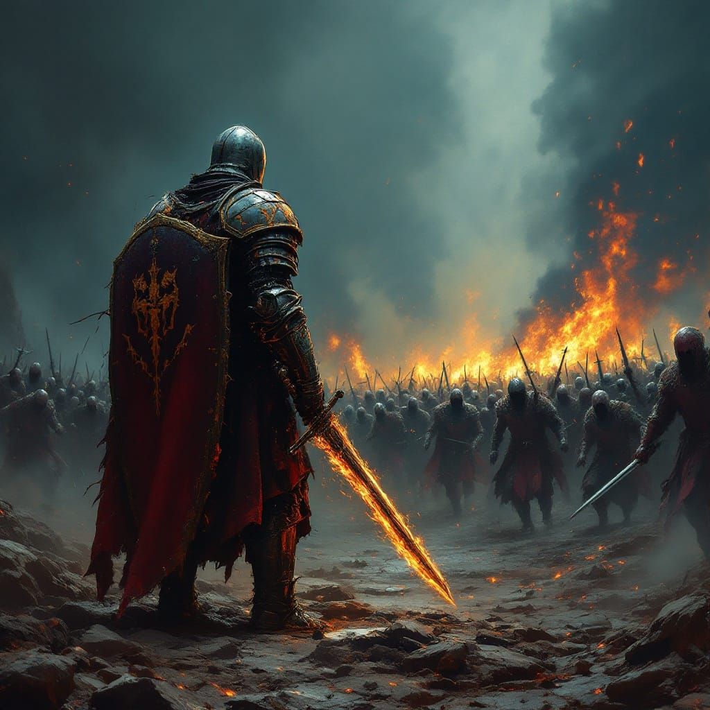 Sword of Flame: Lone Knight Defies Marauders in Apocalyptic ...