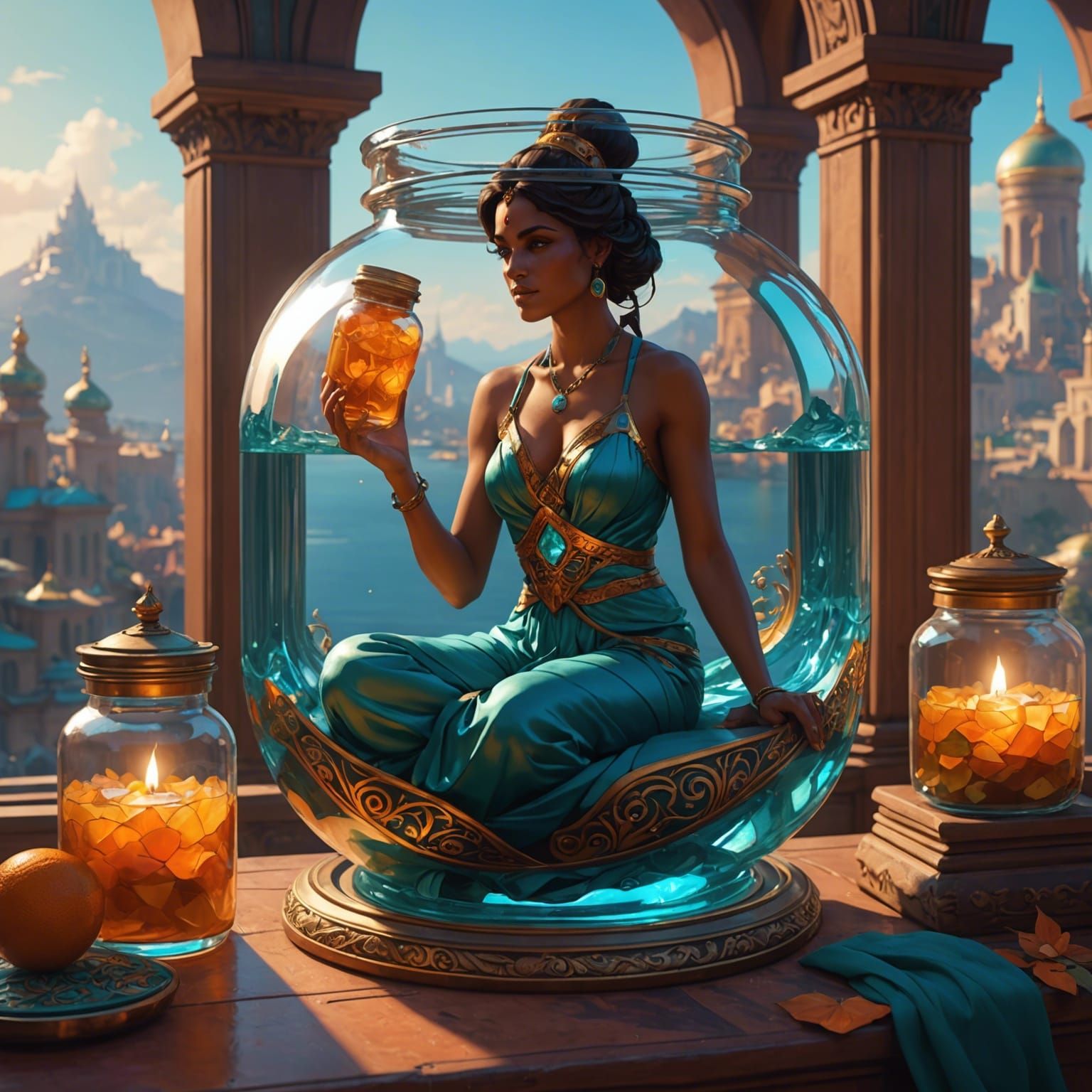 Genie in a Jar: Hyperdetailed Concept Art