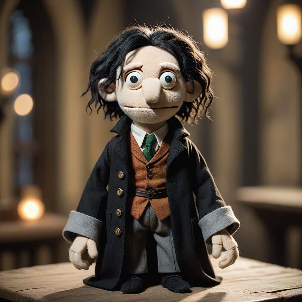 Tom Riddle Wizard Puppet in Muppet Style