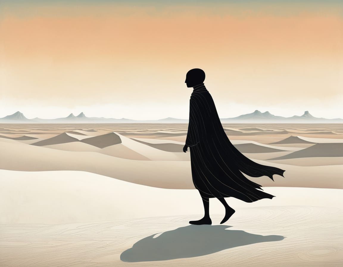 Sandswept Dunescape in a Dreamlike Aesthetic