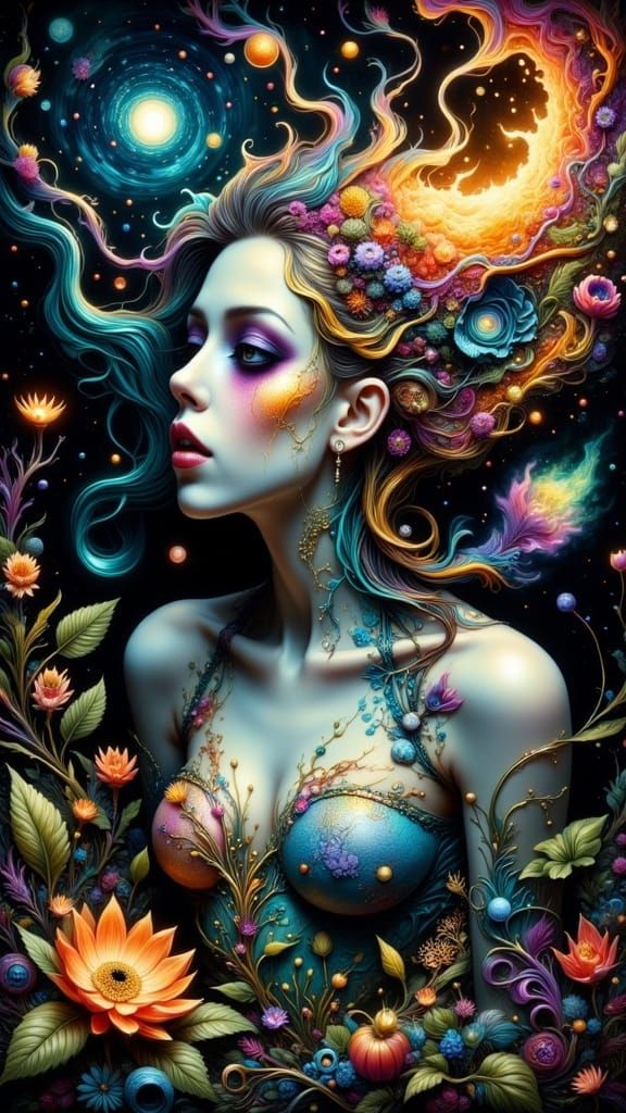 Ethereal Gothic Nightmare in Hyperrealistic Style