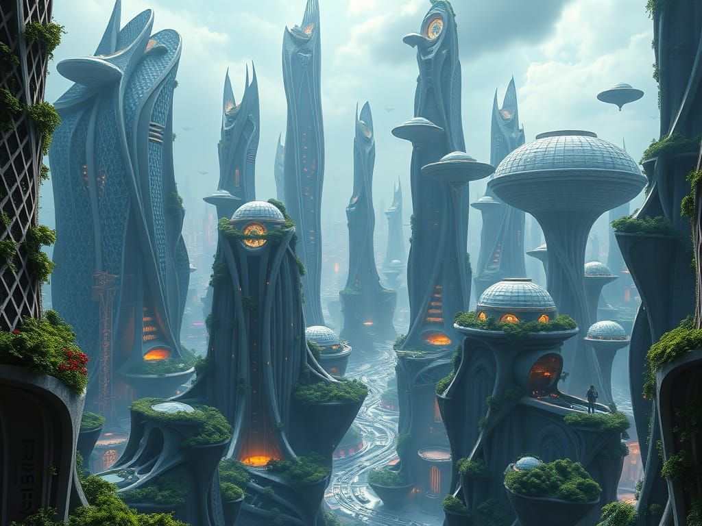 Ethereal Metropolis of Tomorrow