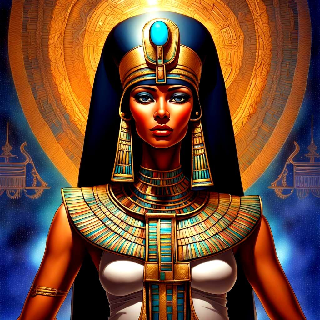 the Egyptian goddess Tuhe