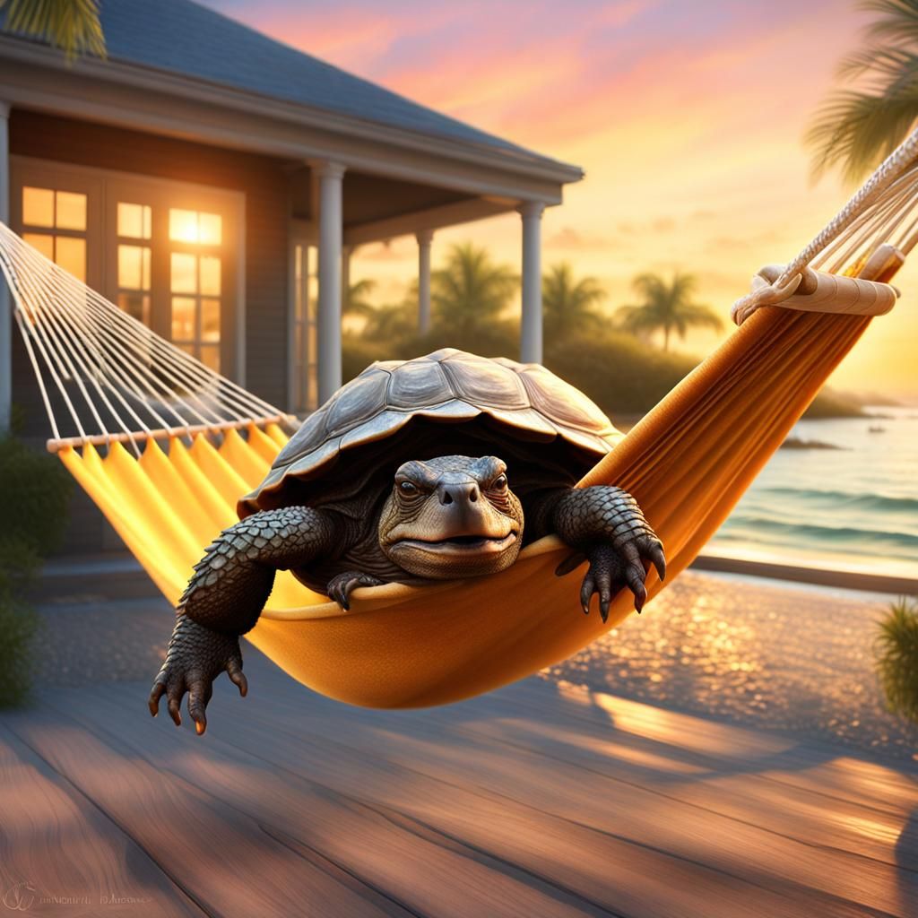 Chilling on the hammock