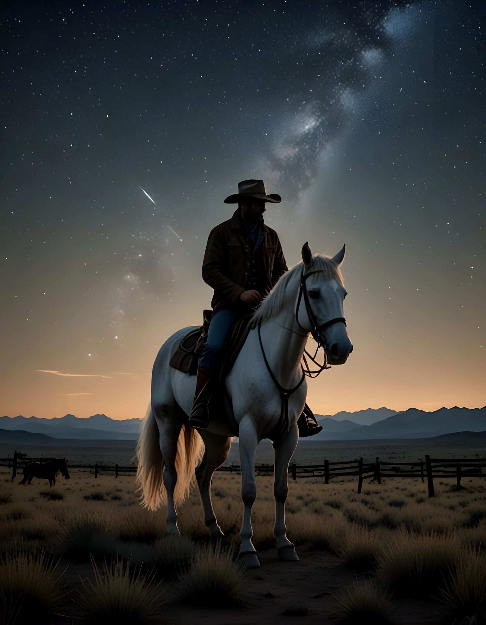 Cowboy under the Stars
