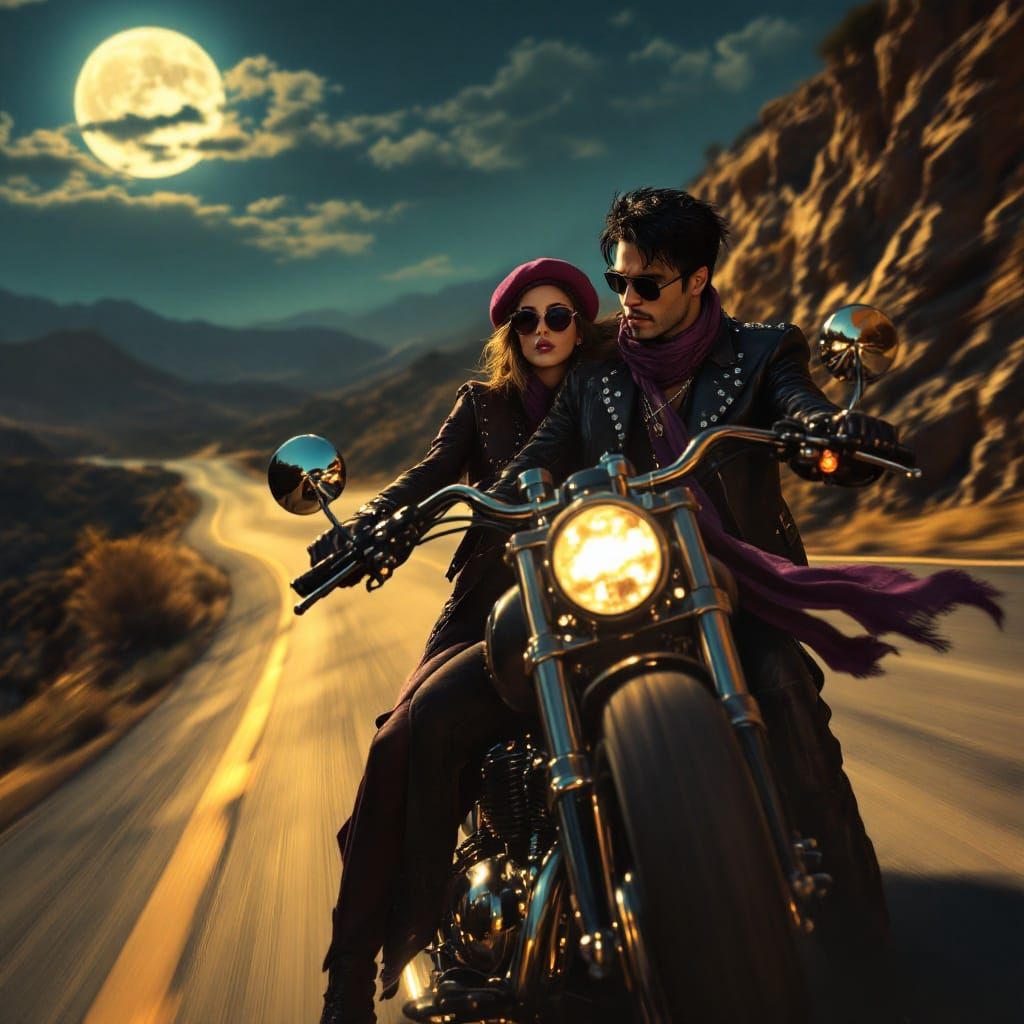Prince Rides Off into the Night with a Raspberry Beret