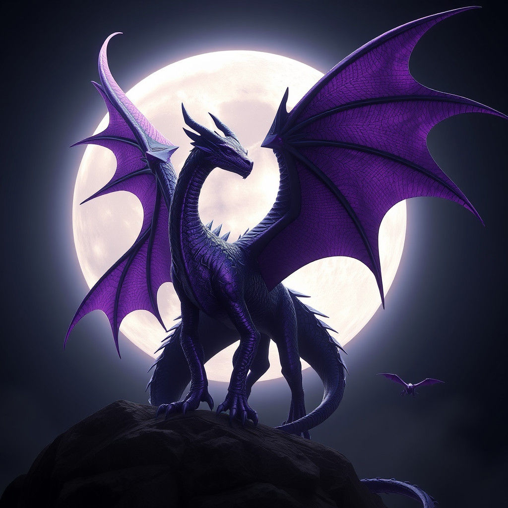 Angel Dragon with Feathered Wings in Anime Style