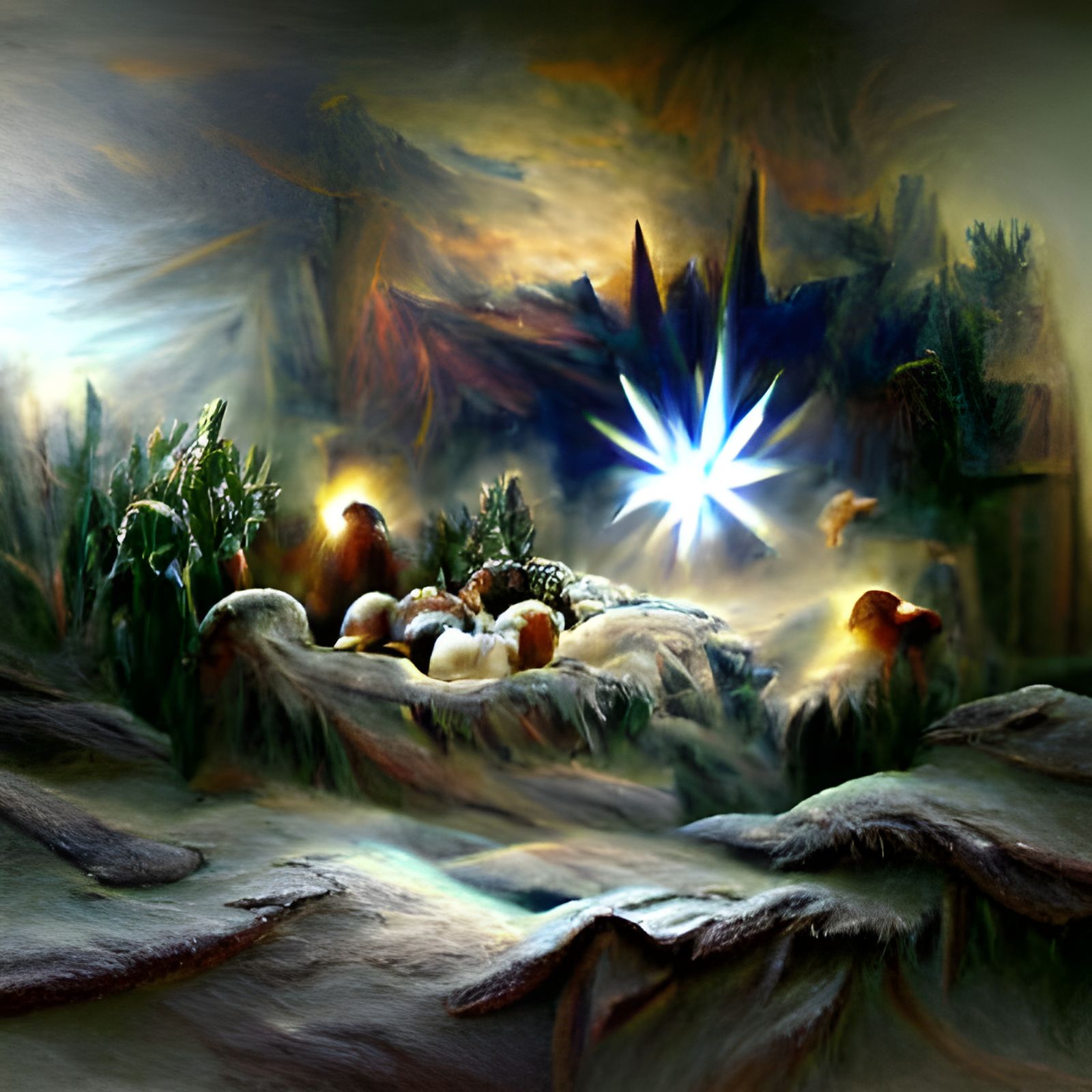 Bethlehem Sunrise: The Nativity in Photorealistic Style