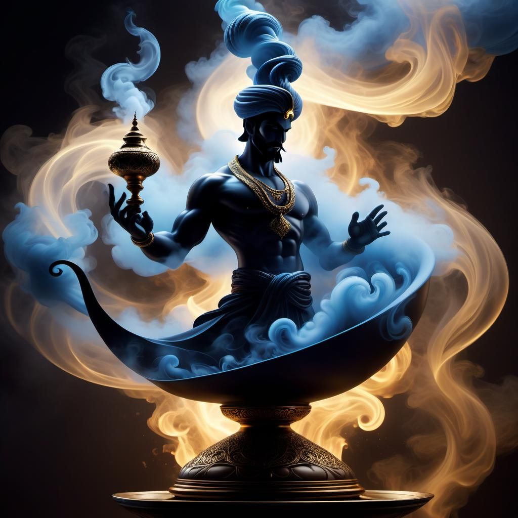 genie out of  magic lamp