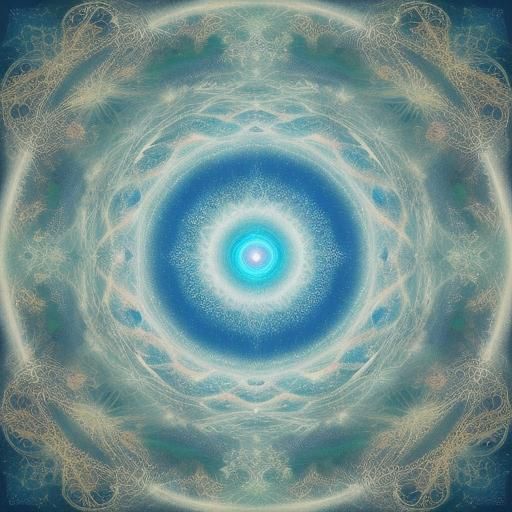 Lord Ganesh Walks in Ethereal White Space