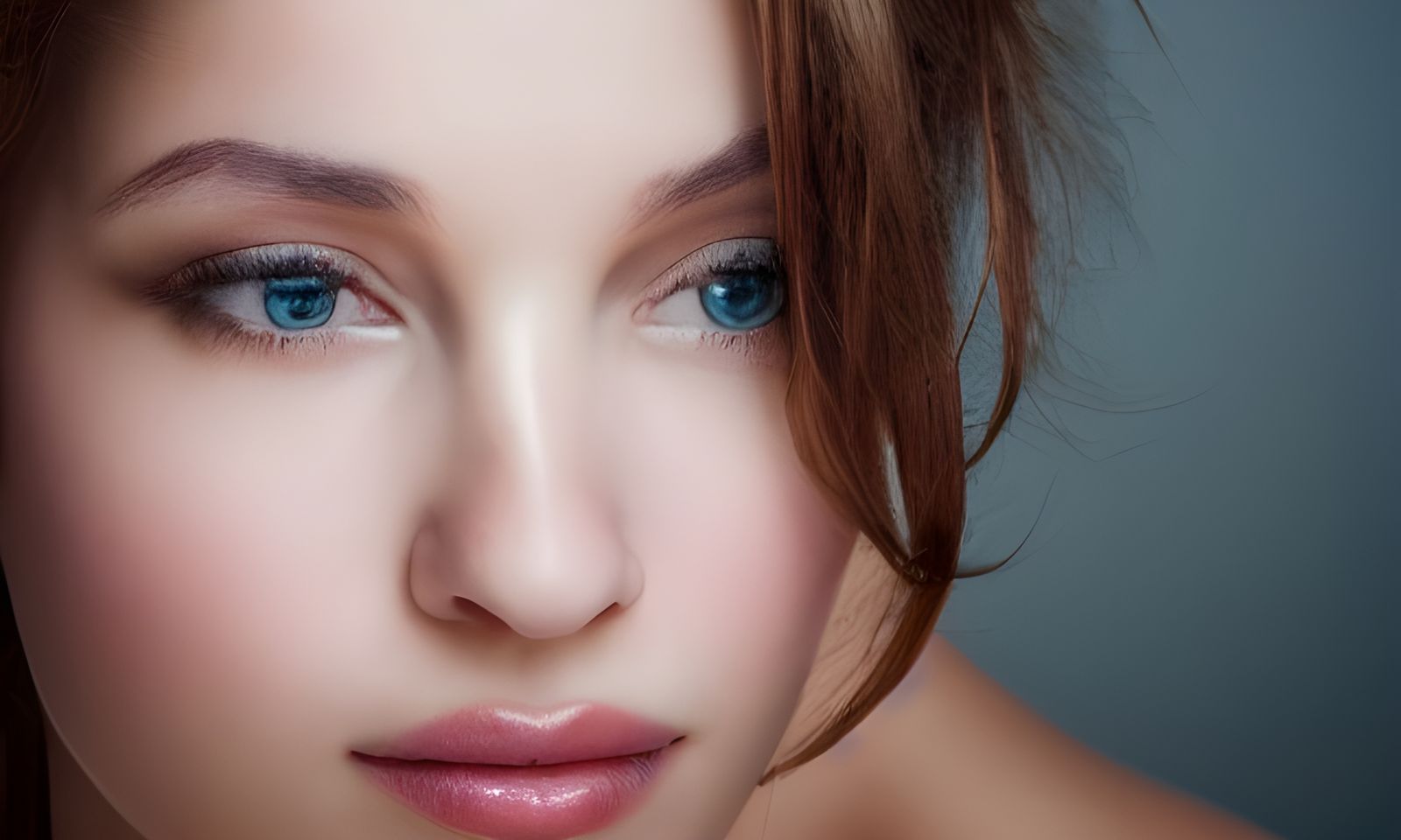 Portrait of a Beautiful Woman with Soft Focus