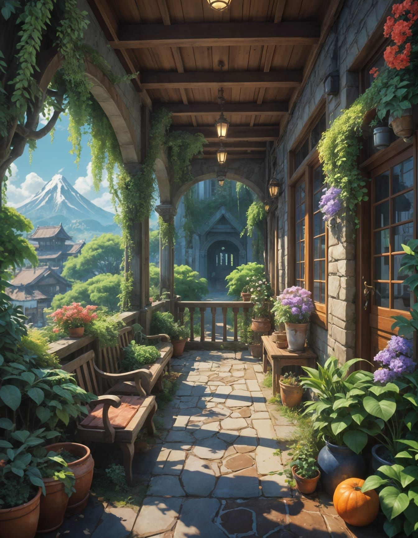 Neo-Expressionist Masterpiece: Dramatic Digital Oil Painting