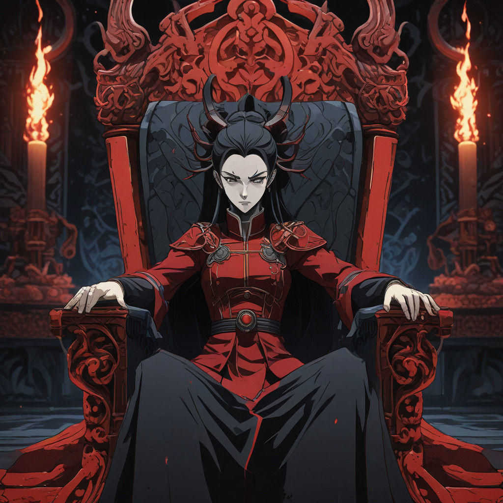 Anime-Style Evil Empress Azula Reigns Supreme in Fire Nation...