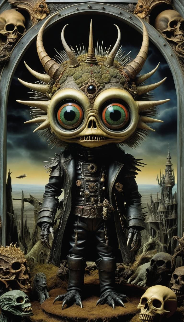 Cryptid Dork Monster in Post-Apocalyptic Wonderland